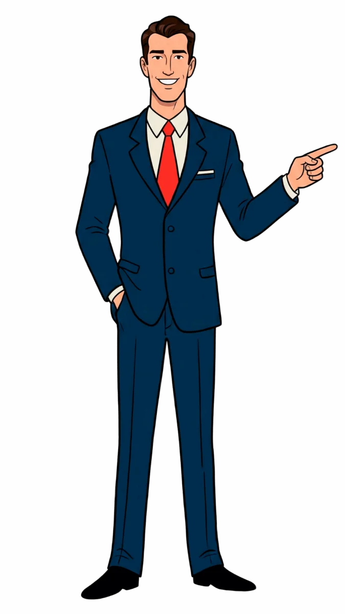 Tall Chuck next to the wrongful death step-by-step breakdown